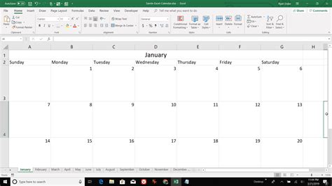 Excel In Calendar Format - Mab Millicent