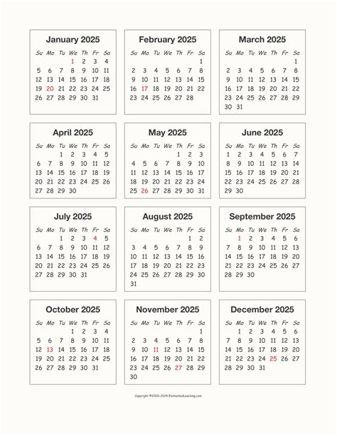 Printable 2025 Calendar With Holidays Free Download - Web Page Calendar