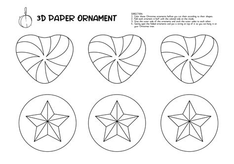 Preschool Christmas Ornaments - 13 Free PDF Printables | Printablee