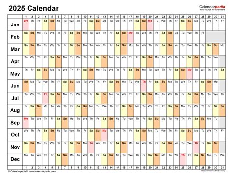 2025 Calendar Excel Format Free Download Full - B Yolanda Sander