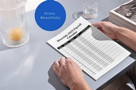 Biweekly Payroll Calendar 2025 MS Editable Word, Excel Pay Period Start ...