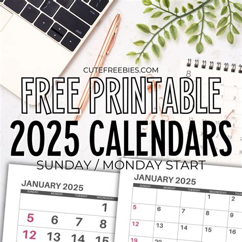 Printable Large Monthly Calendar 2025 Free - Karel Marketa