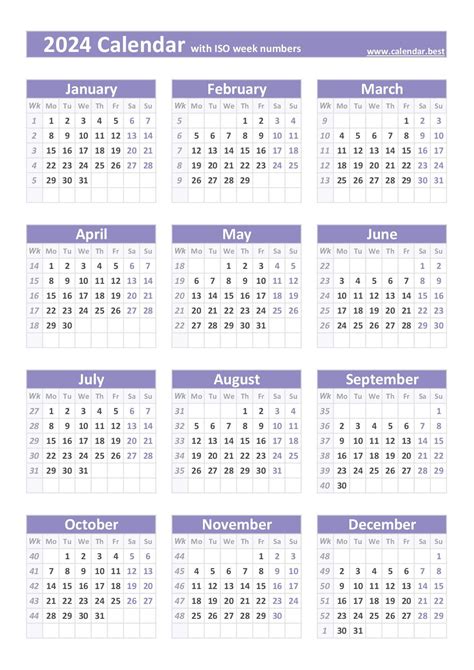2025 Financial Calendar With Week Numbers - Mason Tariq