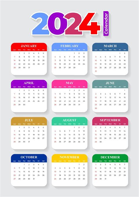 Calendario 2024 - Coral Yelena