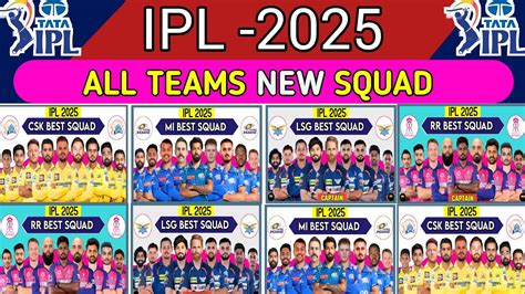 Ipl 2025 Team Players List With Photo - Anna Downey
