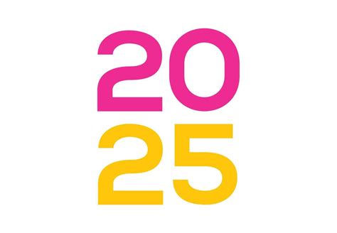 contento nuevo año 2025 tipografía rosado y amarillo diseño resumen ...