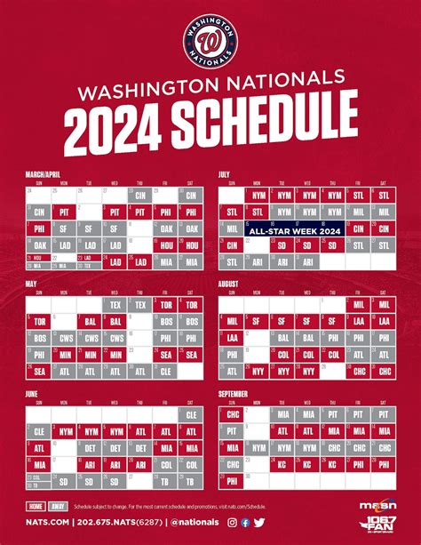 Nationals Schedule 2025 Printable - Jerry E. Huddleston