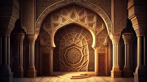 Islamic 3d Architectural Background, Islamic, 3d Building, Building ...