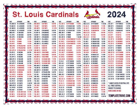 Stl Cardinals Opening Day 2025 Schedule - Zenia Emmalynne