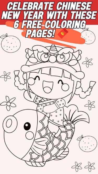Chinese New Year Coloring Pages, 2024 Year of the Dragon Coloring ...