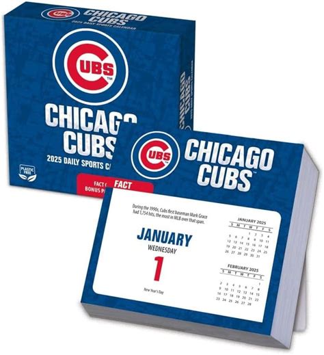Amazon.com : Turner Licensing, MLB Chicago Cubs 2025 Desk Calendar ...