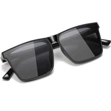 Buy ARICKS Square Oversized Sunglasses for Women Men Fashion Flat Top ...