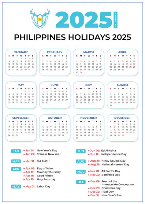 Philippines Holiday 2025 - Happy Learning Academy