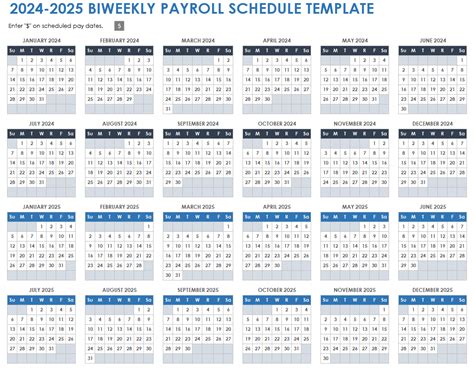 2025 Biweekly Payroll Calendar Printable - Elli Noella