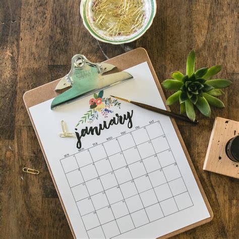 2017 calendar / printable calendar / 8x10 calendar / wall | Etsy