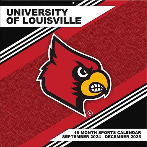Louisville Cardinals 2025 Wall Calendar - Calendars.com