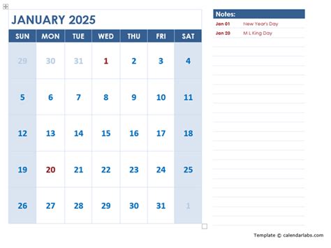 2025 Monthly Calendar Printable Landscape Templates - Tresa Harriott