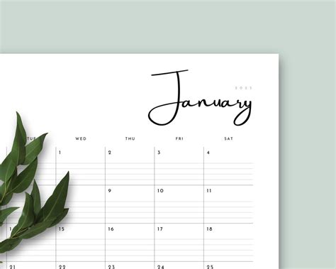 2025 Calendar Printable Landscape - Etsy