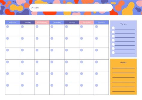 Plantillas de Calendario para rellenar editable | Wepik