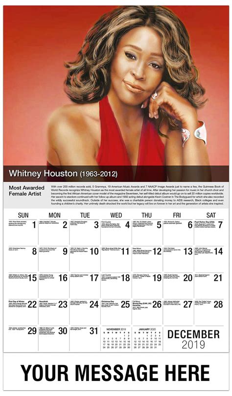 Black History Calendar | 65¢ African American History promotional calendar