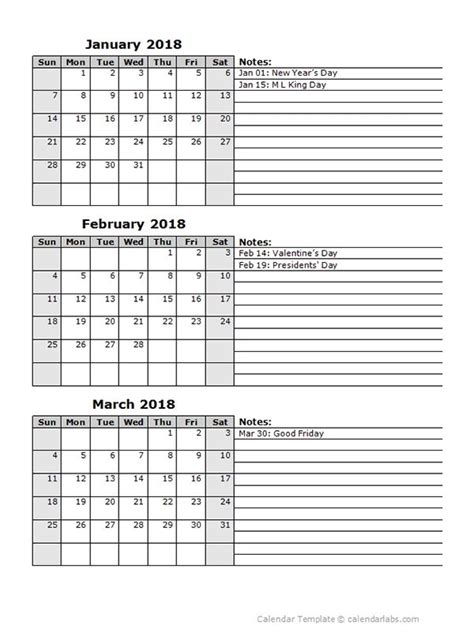 3 Month Printable Calendar - Printable Calendar
