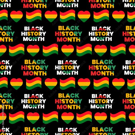 Black History Month Seamless Pattern, Black History Month Pattern ...