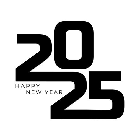 2025 number design template15 Royalty Free Vector Image