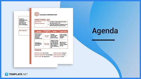 Agenda - What Is an Agenda? Definition, Types, Uses | Free & Premium ...