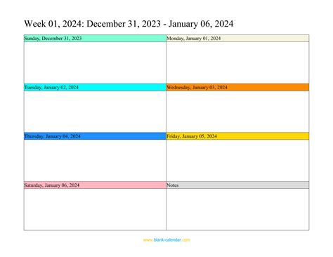 Weekly Calendar 2025 Printable - Blake Springer