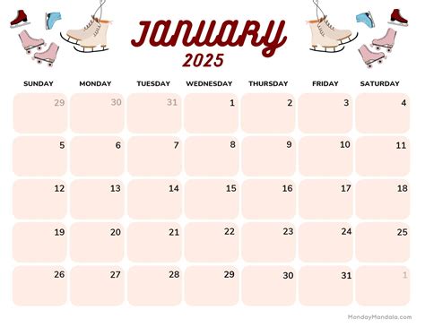 Free Printable Kids Calendar 2025 - Audra Candide