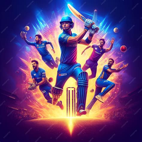 Premium Photo | A poster of cricket players IPL poster