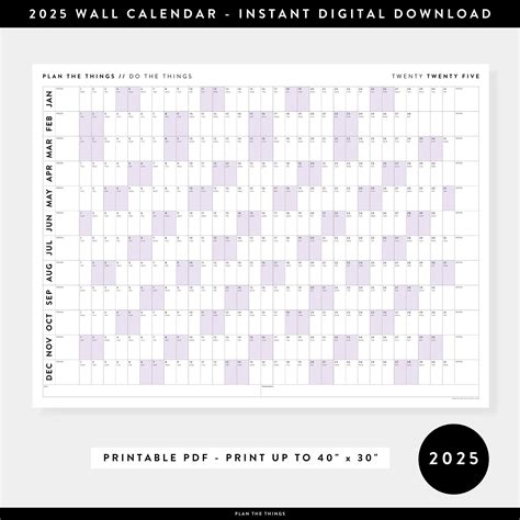 2025 Printable Planner Calendar - Lara Genesis