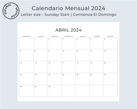 2024 & 2025 Calendario Español 2024 2025 Planificadores Mensuales ...