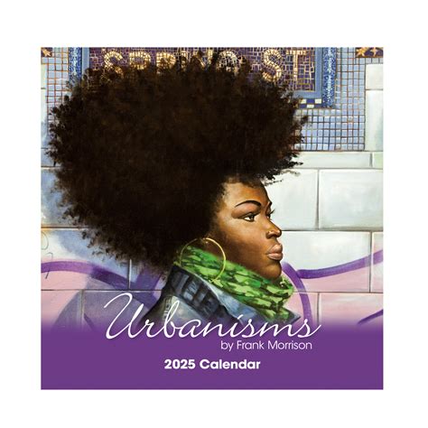 Niyae.com: Urbanisms Black Art 2025 Wall Calendar