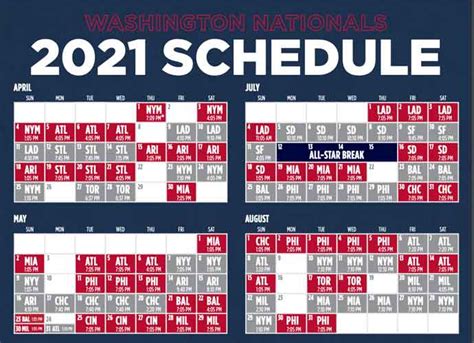 Washington Nationals 2025 Schedule Printable Pdf - Trudy Ingaberg