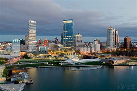 Downtown Milwaukee City Skyline