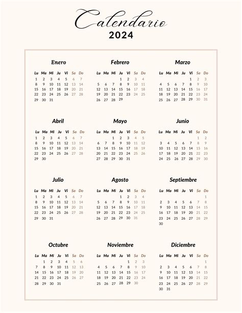 Calendario Gratis 2024 Para Imprimir - Grete Kathlin