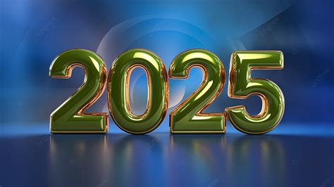 Feliz Ano Novo 3d 2025 Número Colorido Realista Festivo Com Fundo ...