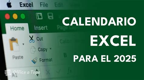 Calendario descargable 2025 en Excel y PDF. Imprimible & gratis