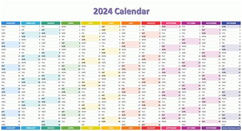 Annual Calendar Excel Template 2025 - Jose Morris