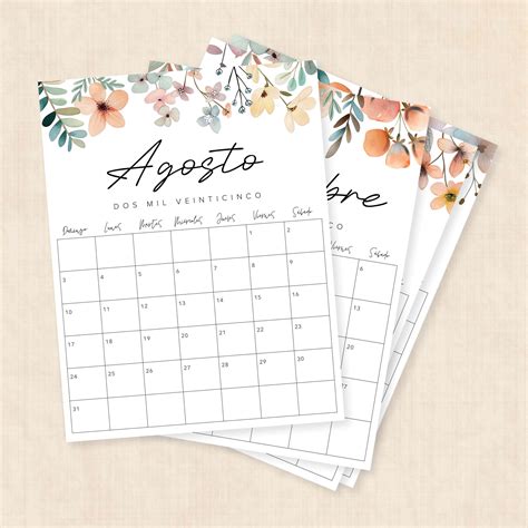 Calendario 2025 para Imprimir · Lush Lagoon