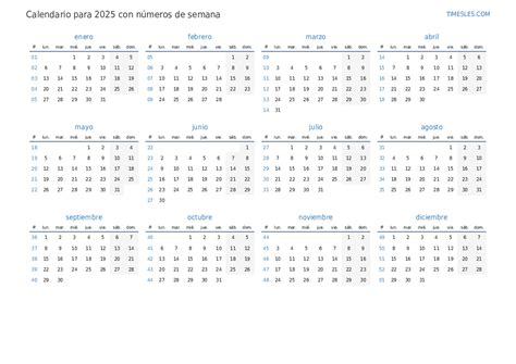 Calendario 2025 X Semana Estamos - Teri Abigael
