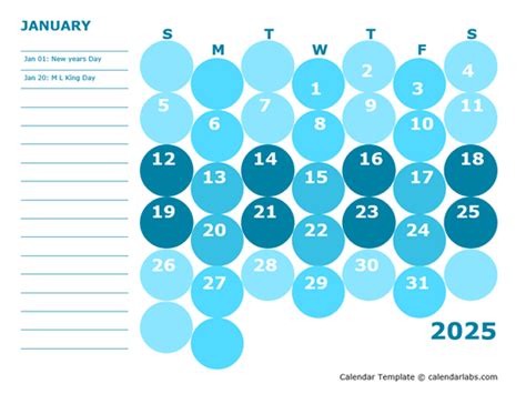 2025 Kids Monthly Calendar Colorful - Free Printable Templates