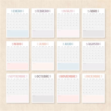 Calendario 2025 · Tidy Plans