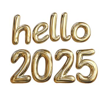Hola 2025 PNG ,dibujos Efecto De Texto Editable 3d De Oro Blanco ...