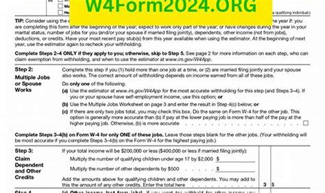 W4 Form 2025 Printable - Jon T Mills