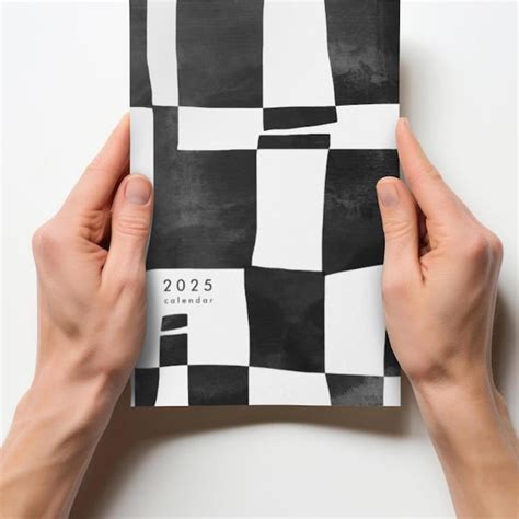 Black and White 2025 Calendar - Etsy