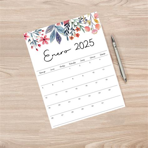 Calendario 2025 Para Imprimir - Etsy