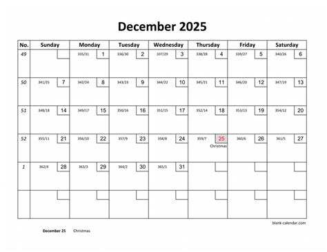 2025 Blank Calendar Printable - Emory N. Schrader