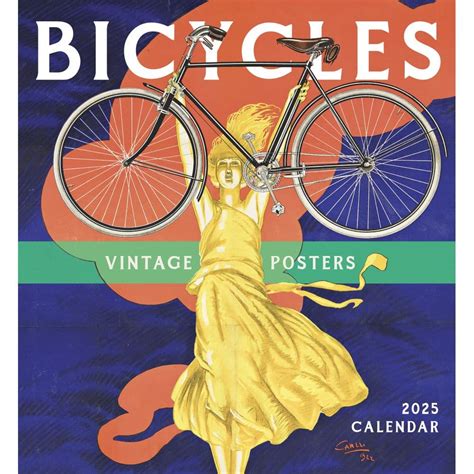 Bicycles Vintage Posters 2025 Wall Calendar - Calendars.com